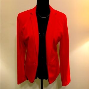 Lands' End Red Women's Blazer Jacket